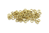 7mm Jump Ring - 250 Raw Brass Jump Ring (7x1.2mm) A0358