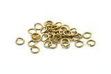 10mm Jump Rings, 100 Raw Brass Jump Rings (10x1.5mm) D0231