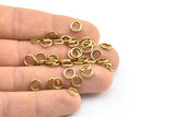 7mm Jump Ring - 250 Raw Brass Jump Ring (7x1.2mm) A0358