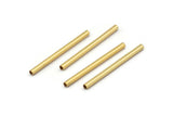 Gold Tube Beads, 25 Gold Plated Brass Tube Beads (2x30mm) Bs 1434 Q0376