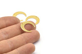 Gold Moon Charms, 6 Gold Plated Brass Crescent Moon Charms With 1 Hole, Pendants, Earrings, Findings (18x16.5x4.5x1mm) BS 2060