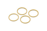 17mm Circle Connectors - 50 Raw Brass Circle Connectors (17x1x1mm) Bs 1097