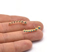 Altın Kutup Yıldızı Küpe, 4 Altın Kaplama Pirinç Kuzey Yıldızı Küpe (25x6mm) SY0283