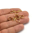 50 Raw Brass Spacer Rondelle Beads (10x2.2mm)  Brs 0043   A0432