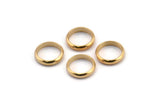 50 Raw Brass Spacer Rondelle Beads (10x2.2mm)  Brs 0043   A0432
