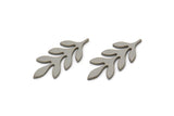 Steel Leaf Blank, Stainless Steel Leaf Blank, Earring Findings,  Blanks For Stud (18x7x0.80mm) SMP2554