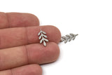 Steel Leaf Blank, Stainless Steel Leaf Blank, Earring Findings,  Blanks For Stud (18x7x0.80mm) SMP2554