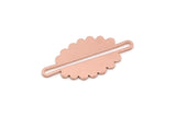 Copper Cloud Charm, Raw Copper Cloud Shaped Charms, Earring Charms, Blank Findings (30x15x0.80mm) SMP2846