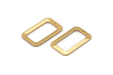 Altın Dikdörtgen Charm, 1 Delikli 4 Altın Kaplama Pirinç Dikdörtgen Charm, Küpeler, Bulgular (25x15x1mm) D1156 Q855