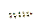 Brass Bead, 12 Raw Brass Crystal Diamond Rhinestones Setting for SS18 (4.3mm) SS18 N0414