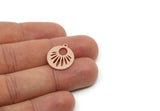 Personalized  Oval Charm, Raw Copper Oval Shaped Charms With 1 Loop, Sun Charms, Findings (20/25/30x0.80mm) SMP3095