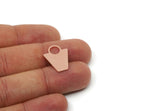 Copper Geometric Charm, Raw Copper Oval Charms, Copper Earring Charms, Copper Charms for Jewelry Making (20/25/30x0.80mm) SMP3096
