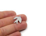 Steel Bird Charm, Stainless Steel Bird Charms, Charm Pendants, Earring Findings (19/24/29x0.80mm) SMP2943