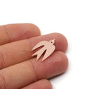 Copper Bird Charm, Raw Copper Bird Charms, Charm Pendants, Earring Findings (19/24/29x0.80mm) SMP2942