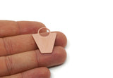 Copper Geometric Charm, Raw Copper Oval Charms, Copper Earring Charms, Copper Charms for Jewelry Making (20/25/30x0.80mm) SMP3096