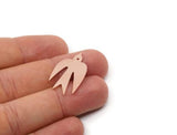 Copper Bird Charm, Raw Copper Bird Charms, Charm Pendants, Earring Findings (19/24/29x0.80mm) SMP2942