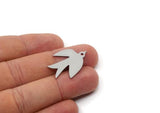 Steel Bird Charm, Stainless Steel Bird Charms, Charm Pendants, Earring Findings (19/24/29x0.80mm) SMP2943