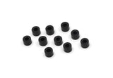 Black Spacer Bead, 25 Oxidized Black Brass Industrial Spacer Beads, Findings (4x3x2mm) A0551