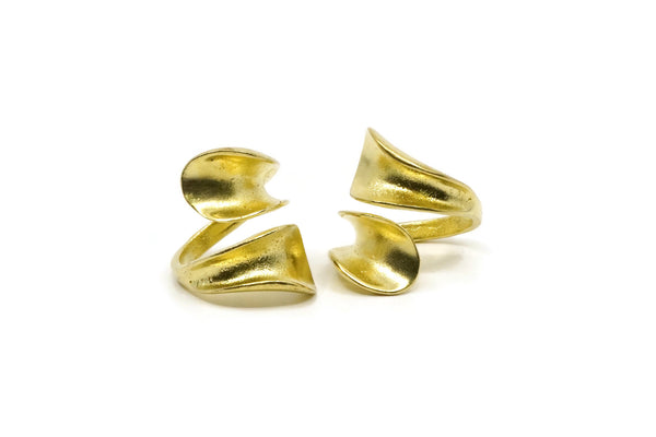 Brass Ring, Raw Brass Adjustable Rings N0013