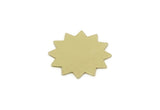 Brass Star Blank, Raw Brass North Star Blanks, Pole Star Findings, Customized Jewelries (20x19x0.60mm) SMP3219