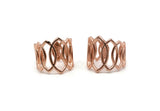Rose Gold Marquise Ring, Rose Gold Plated Brass Adjustable Marquise Rings N0073 Q0406