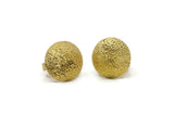 Brass Round Ring, Raw Brass Textured Adjustable Round Rings E260