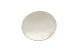 Silver Round Blank, 2 Huge Silver Tone Round Stamping Blanks With 1 Hole (52x0.40mm) A0600