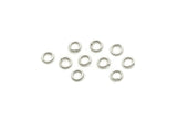 4mm Jump Rings, 250 Antique Silver Plated Brass Jump Rings (4x0.60mm) A0337