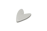 Steel Heart Blank, 50 Stainless Steel Heart Blanks, Stamping Blanks (11.5x10x0.80mm) SMP2953