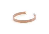 Copper Bangle, Raw Copper Adjustable Bracelet Cuff With 2 Holes (146x6x0.80mm) SMP3248