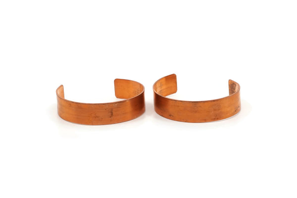 Copper Bangle - Raw Copper Bracelet Stamping Blank Cuff (15x156x1mm) Brc082