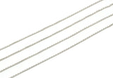 Silver Chain, 1 Meter Antique Silver Plated Brass Soldered Chain (1.7x1.3mm) Mb 7-5 Z064