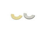 Customized Geometric Findings, Raw Brass/Stainless Steel U Shaped Charms, For Jewelry Making (6x12.5x0.80mm) SMP3162
