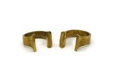 Brass Gothic Ring, Raw Brass Adjustable Gothic Rings N0408