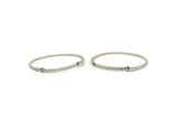 Silver Bracelet, Antique Silver Plated Brass Bracelets, Bangle Handcuff BS 2030 H0343