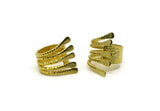 Brass Ring, Raw Brass Adjustable Rings N0086