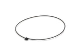 Black Choker Finding, Oxidized Black Brass Wire Choker Collar Findings, Necklace Blanks (136x1.5mm) P003 R056 R074