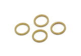 12mm Circle Connectors, 24 Raw Brass Circle Connectors (12x1.2x1.2mm) N0442