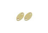 Brass Oval Charm, Raw Brass Oval Charms With Hole, Customized Jewelries (10x5.5x0.60mm) SMP3241