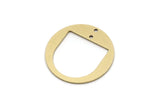 Brass Round Charm, Raw Brass Round Charm With 2 Holes, Charm Pendants (28x1mm) SMP2978