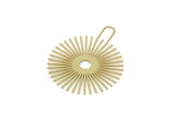 Brass Sun Charm, Raw Brass Sun Charms, Findings, Customized Parts For Jewelry Making (50x40x0.60mm) SMP3200