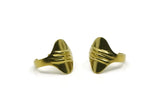 Brass Ring, 2 Raw Brass Adjustable Rings N0065