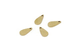 Brass Drop Charm, 24 Raw Brass Tiny Drop Charms With 1 Hole, Earrings, Findings (8x4x0.80mm) SY0332