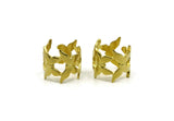 Brass Butterfly Ring, Raw Brass Adjustable Butterfly Rings N0028