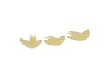 Brass Bird Charm, Raw Brass Bird Charms, Blanks, Findings, Custom Personalized Brass SMP3130