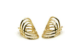 Gold Ring, Gold Plated Brass Adjustable Rings N0006 Q174