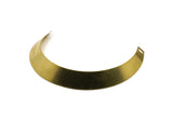 Brass Necklace, Raw Brass Huge Choker With 2 Holes (175x25mm) R058
