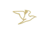 Brass Bird Charm, Raw Brass Seagull Charms, Animal Jewelry, Findings, Customized Jewelry (26x30x0.60mm) SMP3221