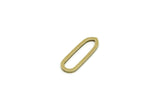 Brass Oval Charm, Raw Brass Oval Charms, Geometric Findings (14x5x0.80mm) SMP3343