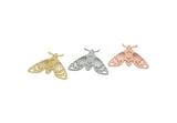 Butterfly Charm, Raw Brass/Stainless Steel/Raw Copper Butterfly Charms With 1 Loop, Findings (27x35mm) SMP3347